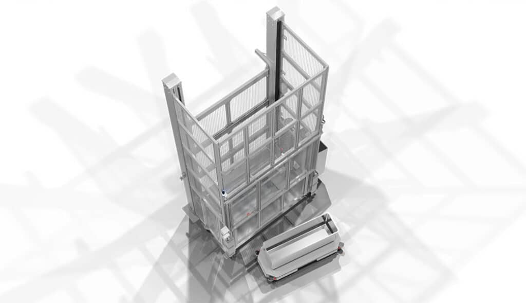 Automated Guided Vehicle (AGV) and Twin Column Dumper (TCD)