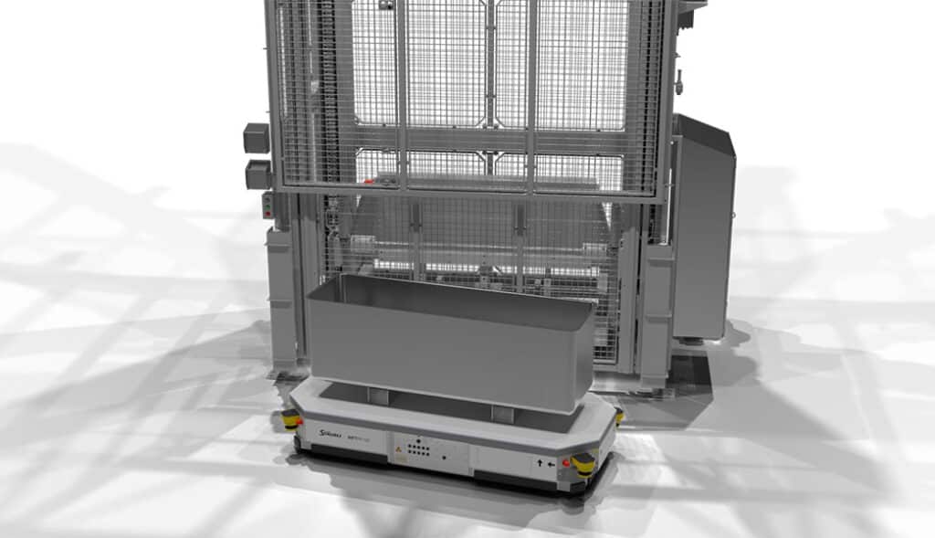 Automated Guided Vehicle (AGV) and Twin Column Dumper (TCD)
