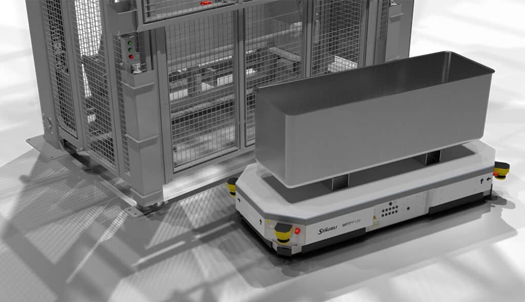 Automated Guided Vehicle (AGV) and Twin Column Dumper (TCD)